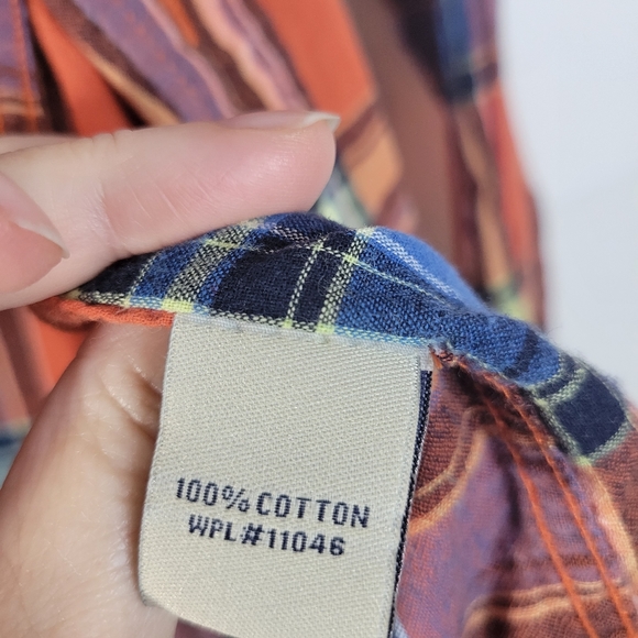 Mens Washed, Stoned and Beaten LS Button front Shirt 100% cotton Size M - Picture 7 of 11